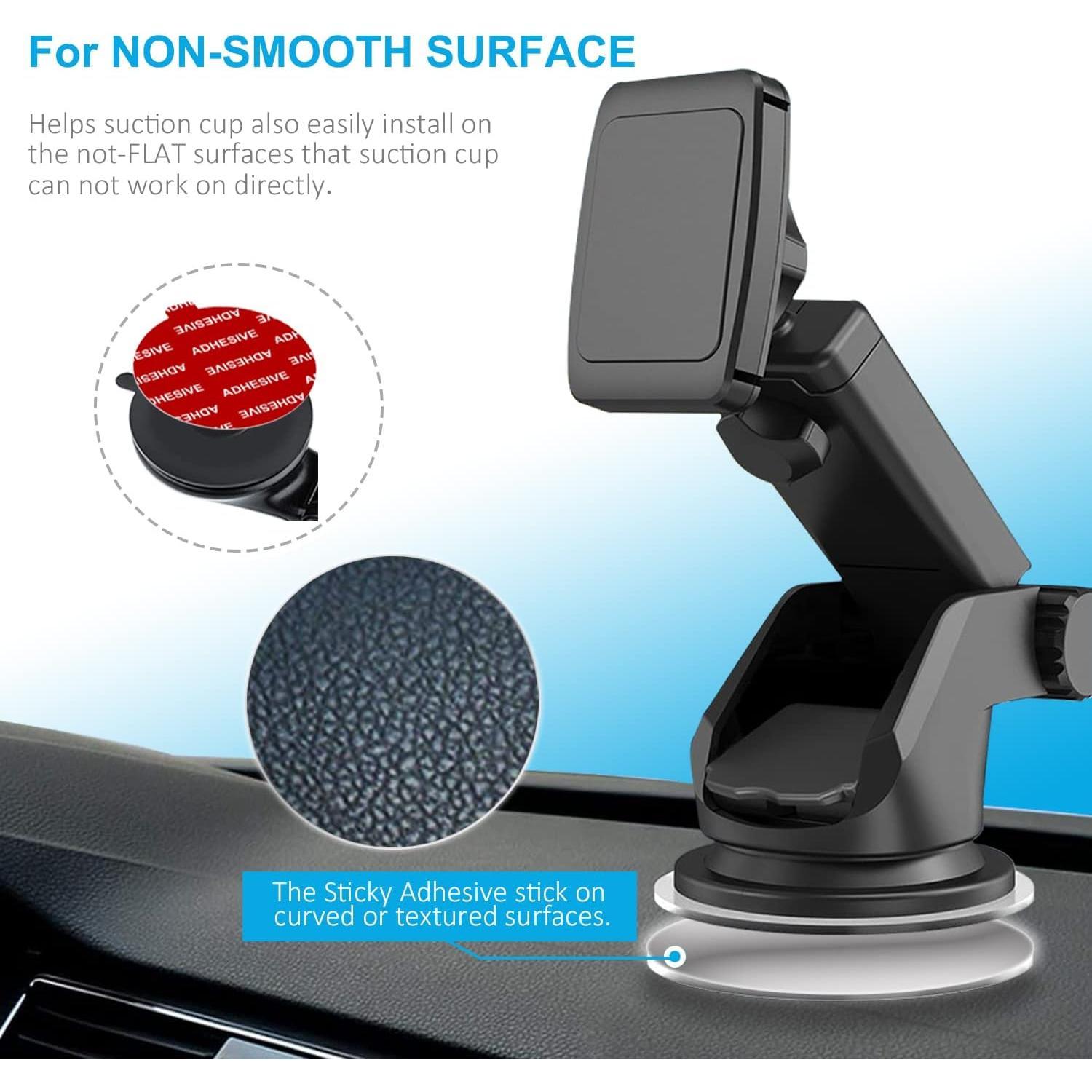 Dashboard Pad Mounting Disk Sticky Adhesive Replacement Kit,  3 count 2.76"(70mm) Circle Heat Resistant Double-Sided Stickers for Suction Cup  Phone Holder Disc & Windshield Dash Cam