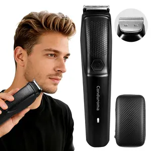 Conduroma Electric Beard Trimmer for Men, Cordless Hair Clipper & Shaving Razor, Rechargeable Grooming Tool for Face, Mustache & Body Hair, Nice Present for Men, Black.