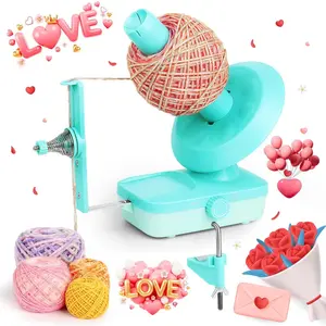 Electric Yarn Winder for Crocheting-Automatic Crochet Yarn Ball Winder for  Neat Cakes-Stepless Speed with  Tension, -Free Knitting  for Seniors with  Hands(Green)