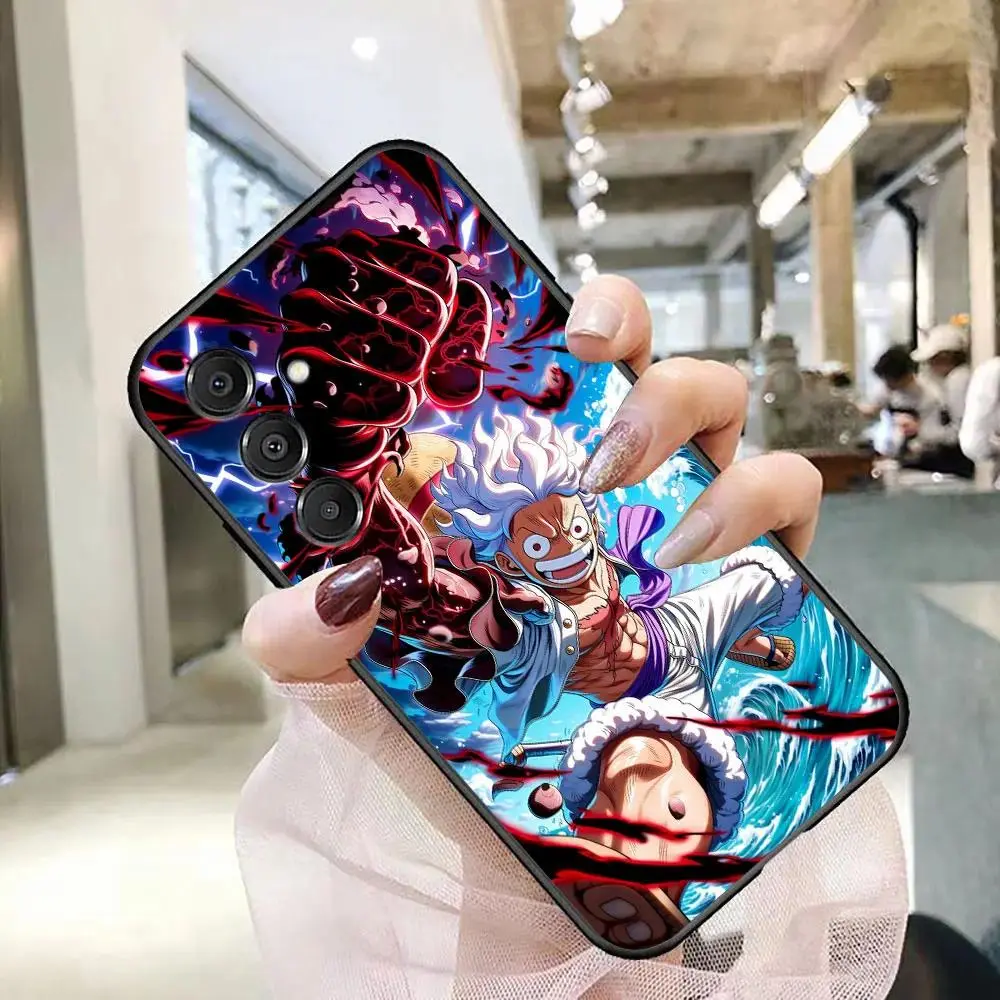 One Anime P-Piece Gear Phone Case for Samsung Galaxy S26 S25 S24 S23 S22 for Iphone 17 16 15 14 13 12 11 17Air Plus Pro Promax Cover