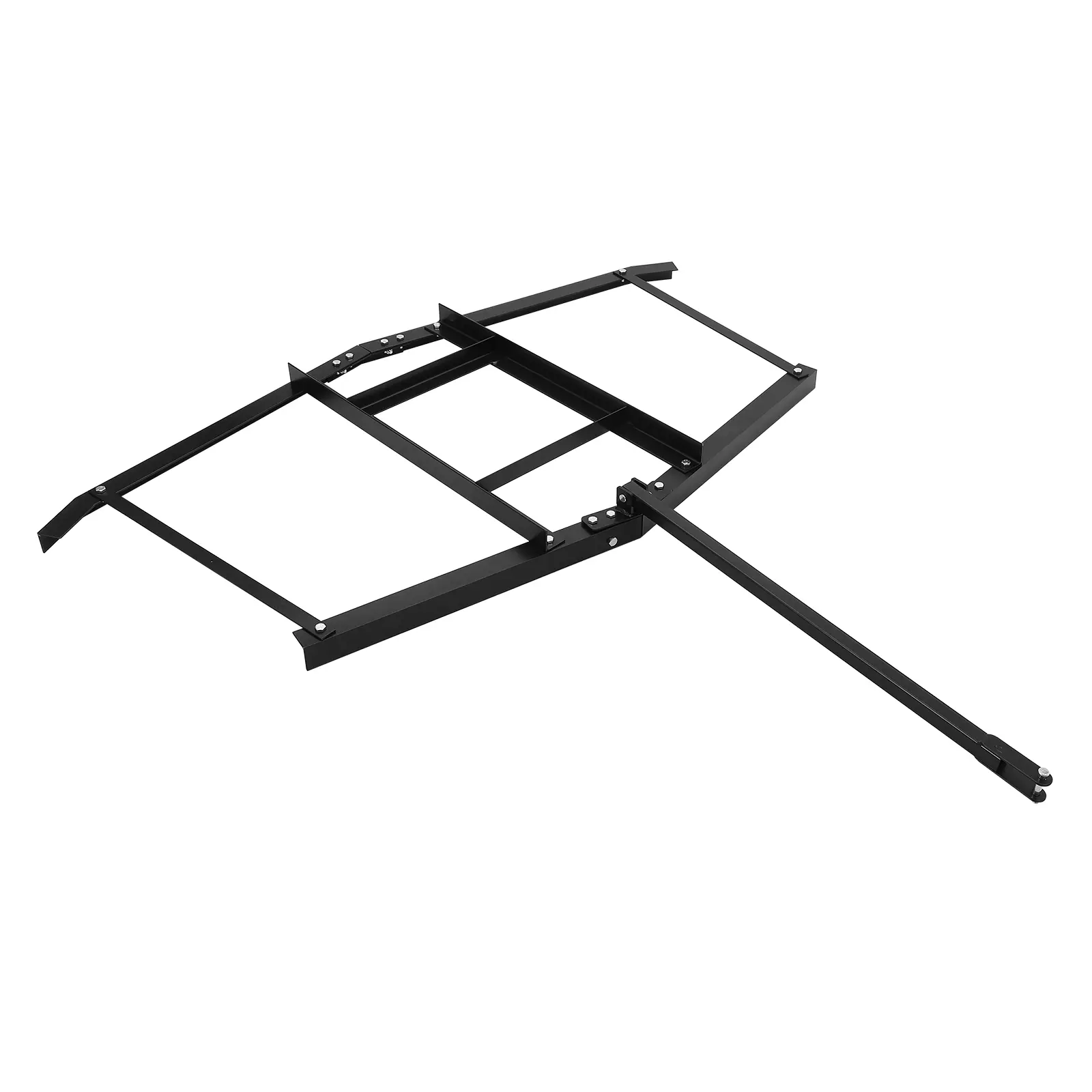 66" Tow-Behind Drag Harrow with Linkage & 48" Chain Drag Harrow for ATV, Heavy-Duty Iron Ground Levelers