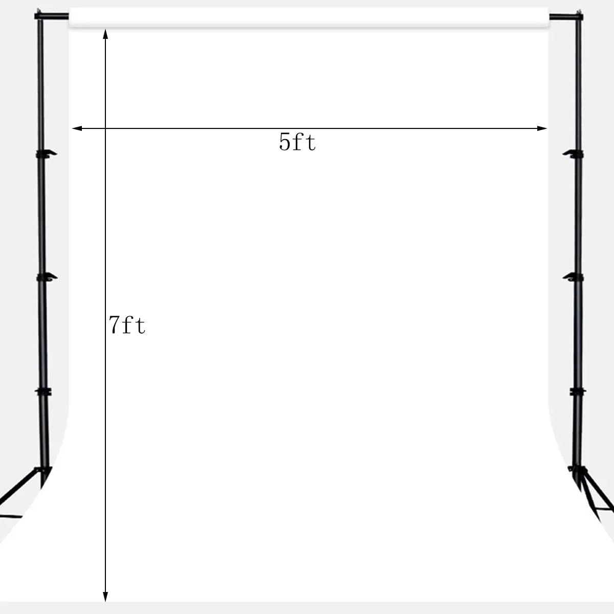5X7ft Solid White Chromakey Photography Backdrop Video Studio White Portrait Background for Photo Studio Prop
