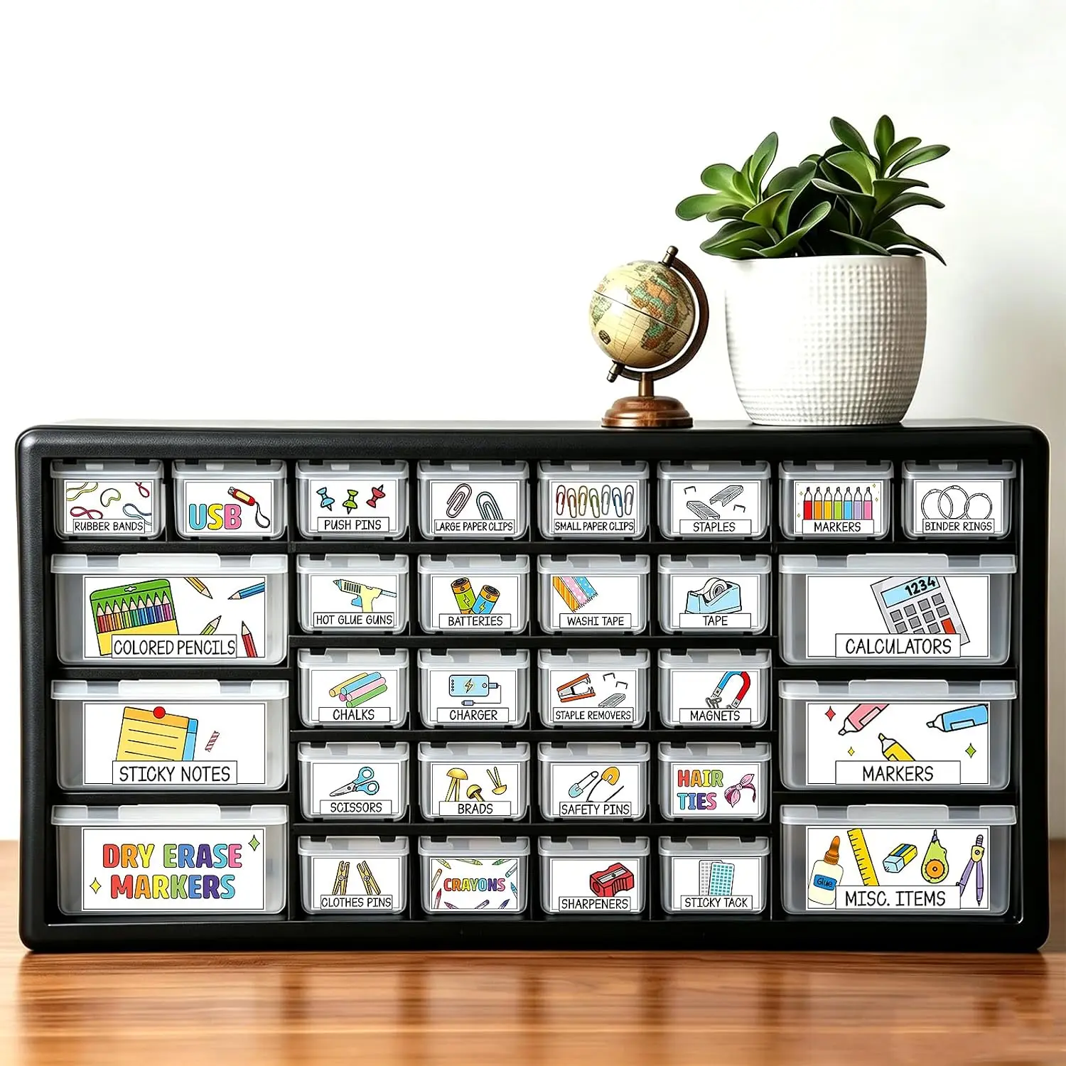 96 count 12 Sheets Teacher Toolbox Labels Classroom Tool Box Storage Stickers School Classroom Supplies Labels Decor for  to School Teacher Supplies Organization