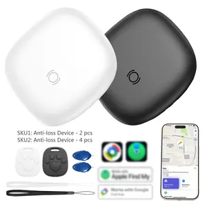 Smart Position Tracker for Apple iOS & Google Android, Universal Anti-Loss Tag, Mini Locator for Wallet, Keys, Pets, Luggage, Waterproof, 4-Pack