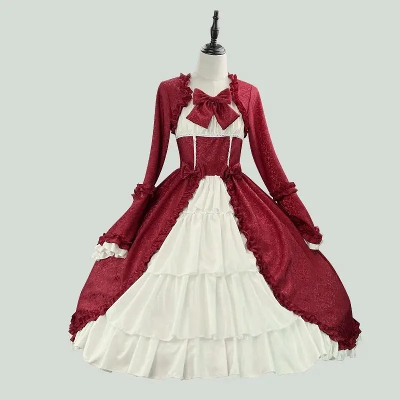 Women Rococo Ball Gown Vintage Renaissance Medieval Costume Princess Lolita Dress Royal Victorian Irish Halloween Cosplay Dress