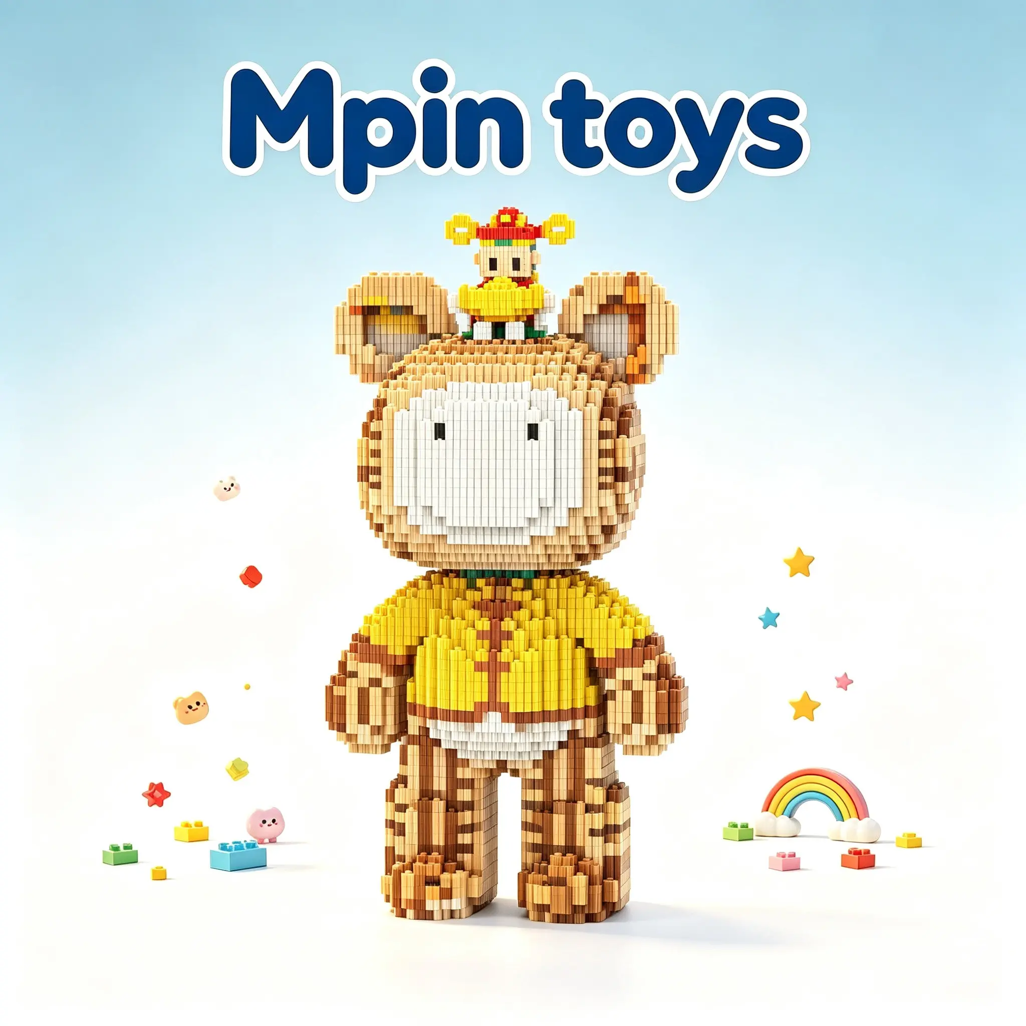 DIY Micro-Particle Horse Building Blocks, 3D Puzzle Toy, Bearbrick Style Decorative Gift, Adult DIY Puzzle Ornament, Home Decoration, Holiday Gift