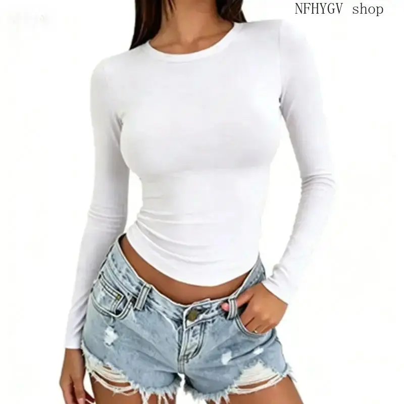 Women’s 2026 New 3-Piece Workout Sets, Soft Basic Crew Neck Long Sleeve Crop Top Underscrubs, Casual Streetwear Athletic Outfit For Gym Training And Outdoor Activities