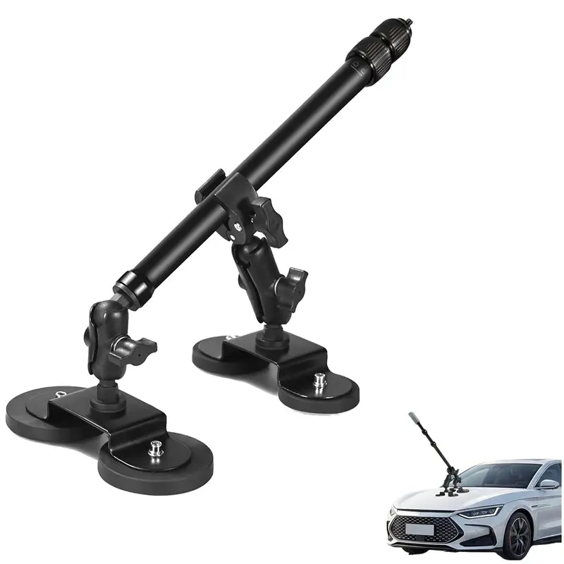 Insta360 Magnetic Car Mount N52, Strong Magnet, Quick-Release Base, 360° Rotation, Compatible with Gopro, Outdoor Installation, Extendable Arm, Car Holder