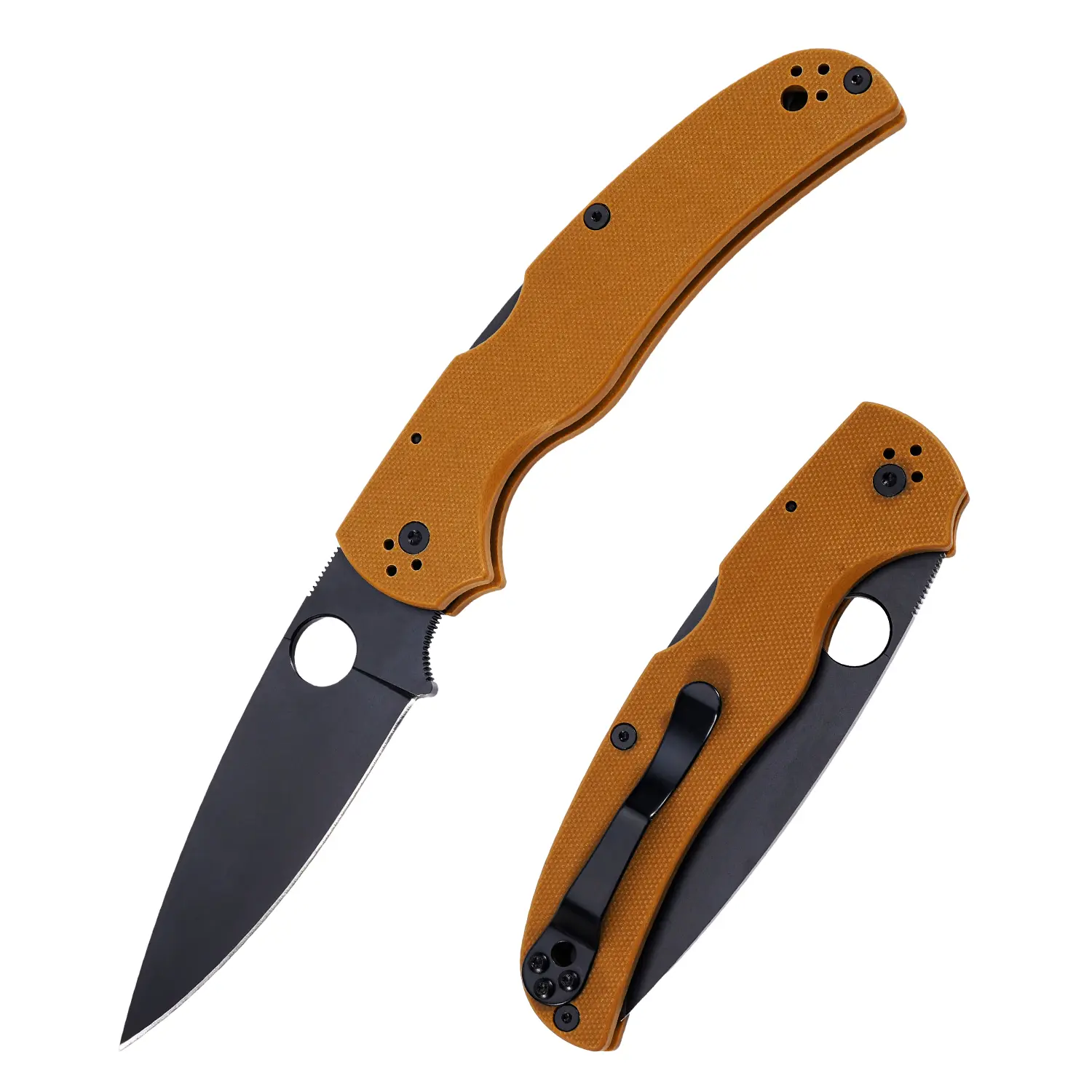 Pocket Folding Knife with Stainless Steel Blade – Liner Lock Knife with Pocket Clip for Daily Use