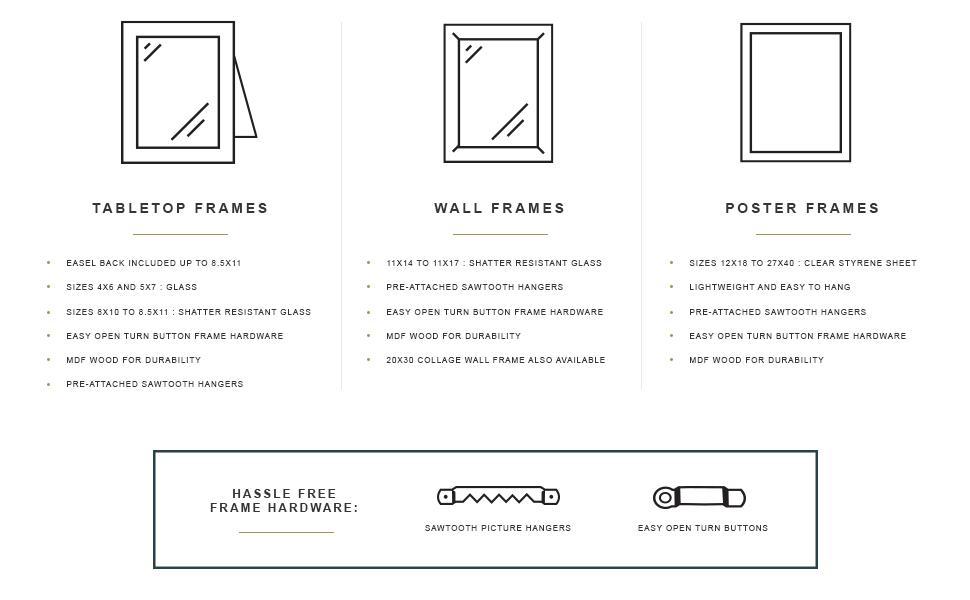 16x24 poster frame, natural wood grain engineered wood, can be hung vertically or horizontally, suitable for photos, posters, and art prints (1 piece)