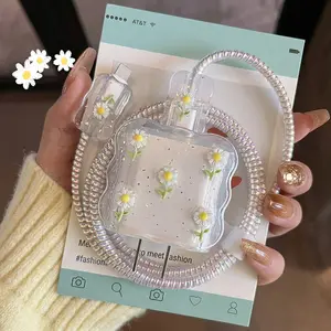 iPhone Data Cable & Charger Protector, Anti-Tangle Design, Compatible with Apple 20w Fast Charging, Durable & Aesthetic, Multiple Sizes Available