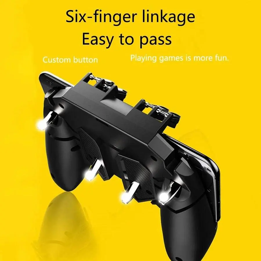Mobile Game Trigger & Joystick Controller, Universal Gaming Accessory for Android & iOS Smartphones esports