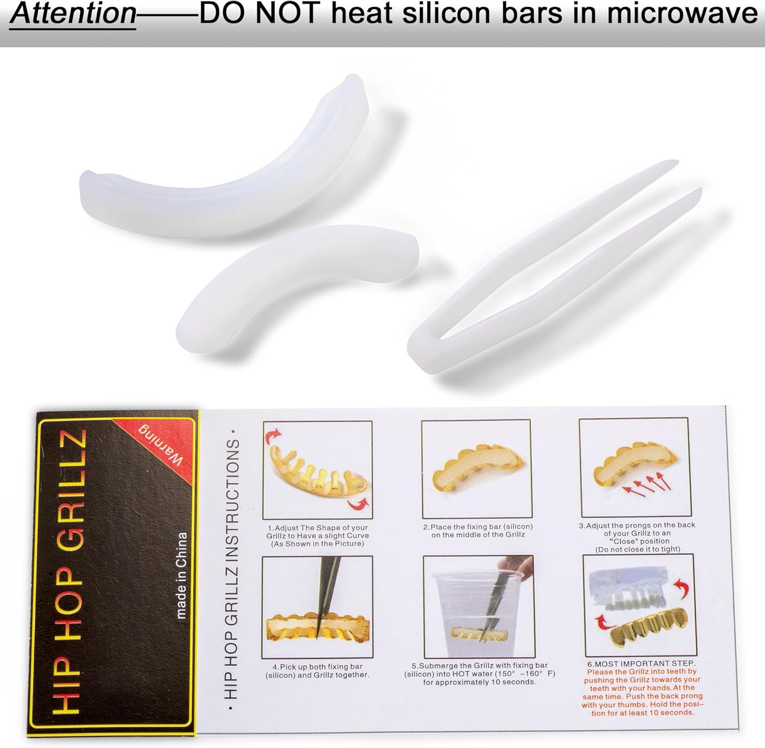 Grillz 14K Plated Gold Grills for Teeth Men 6-8 Teeth Caps Top Bottom Set Mens Mouth Dental Grillz Teeth Vampire Fangs