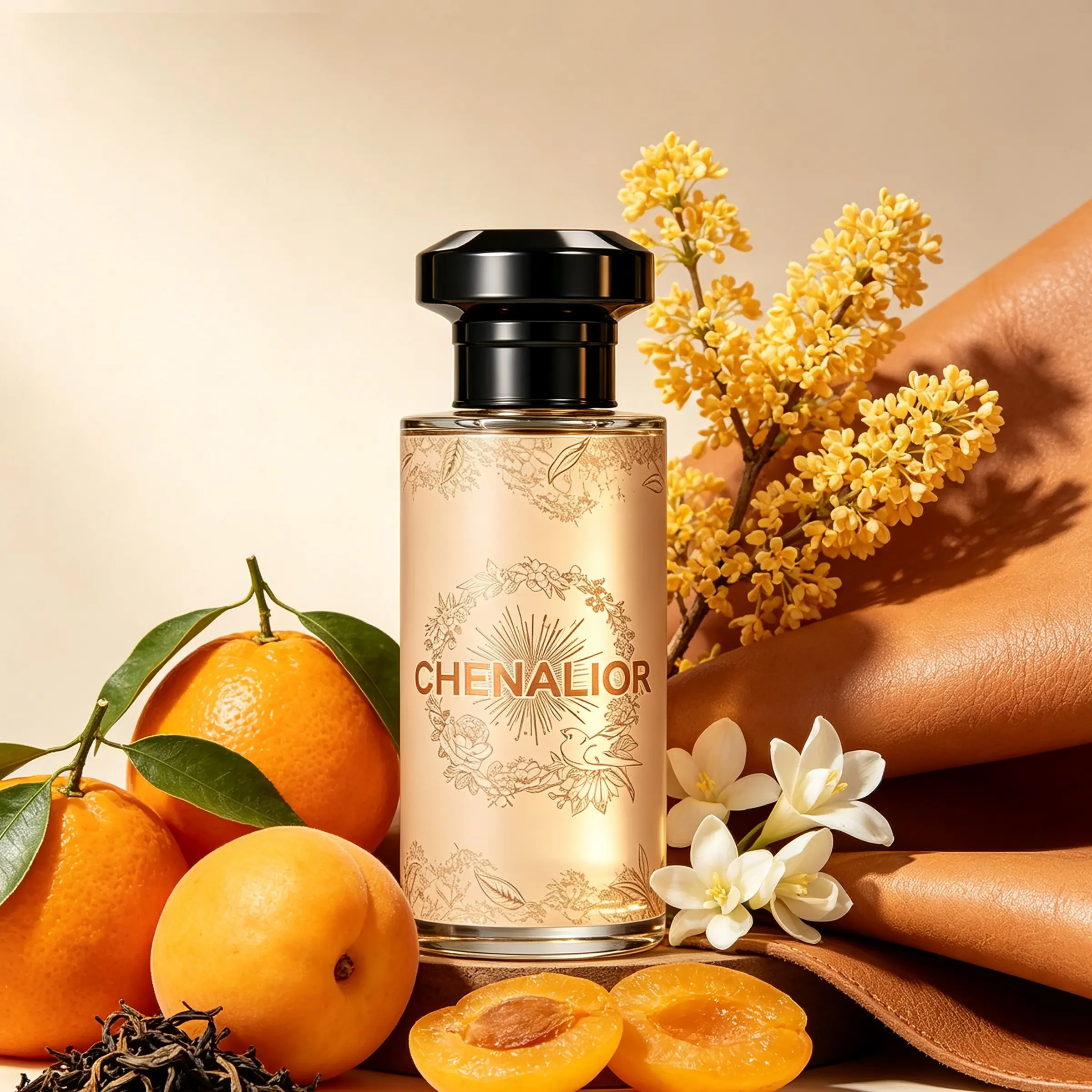 Perfume for Women and Men, Eau de Toilette (50ml) - Citrus Fruity Floral Scent, Long-Lasting Fragrance, with Tea, Orange, Osmanthus, Freesia, Apricot & Leather, Ideal for the Christmas Day, Valentine's Day, Mother's Day, Father's Day, Birthday.