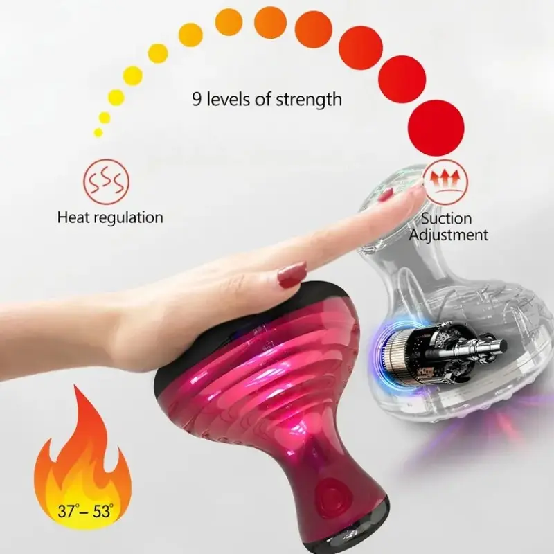 Smart Electric Cupping Machine, Full Body Massager, Gua Sha Tool, 9 Modes, USB Type-C Charging, Portable Design, Ideal Gift for Parents