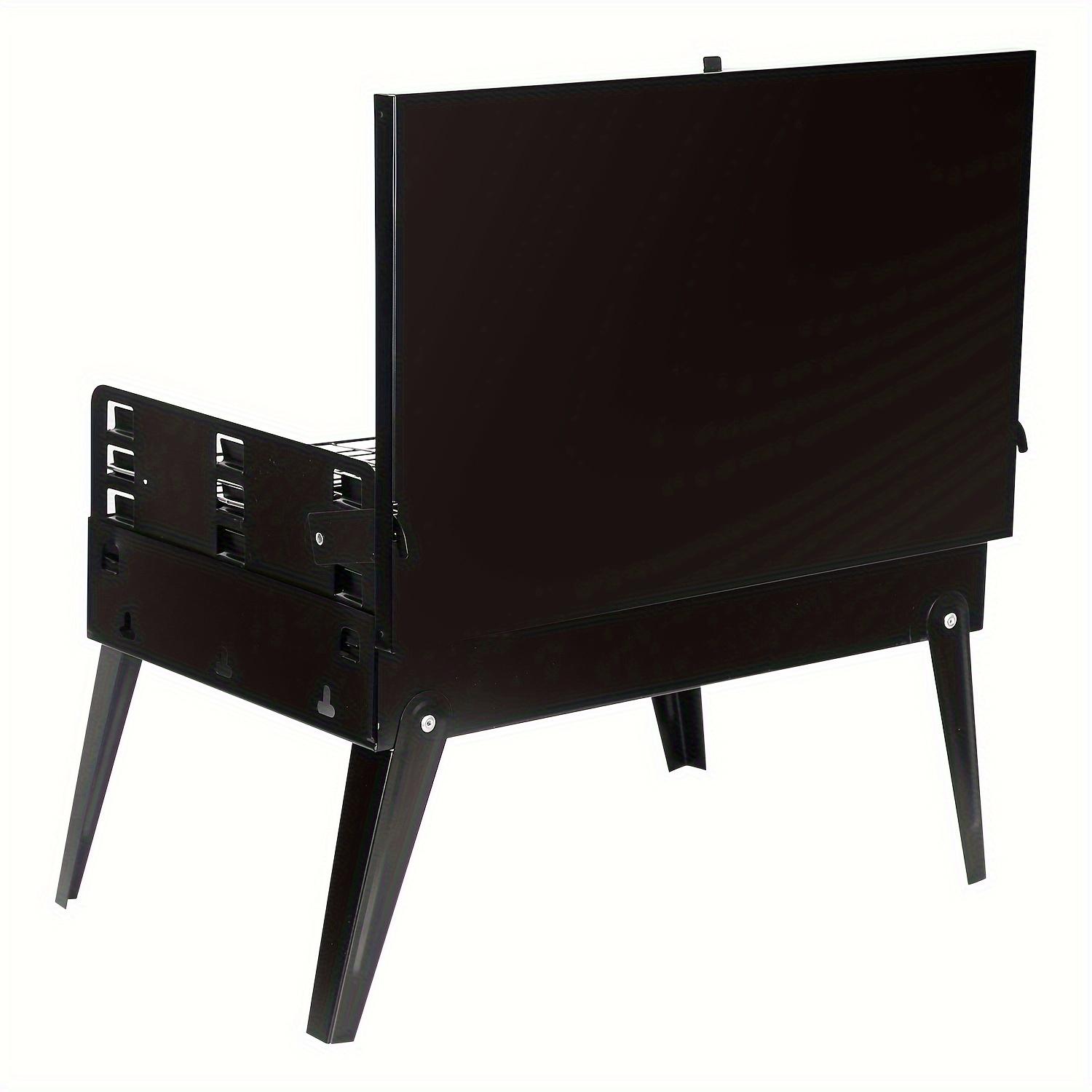 6pcs Portable Charcoal Grill with Spit Roast Shovel Fork Grill & Heat Resistant Clip for Camping BBQ Parties Picnics Compact Outdoor Grill for Charcoal Barbecues wade  ostove