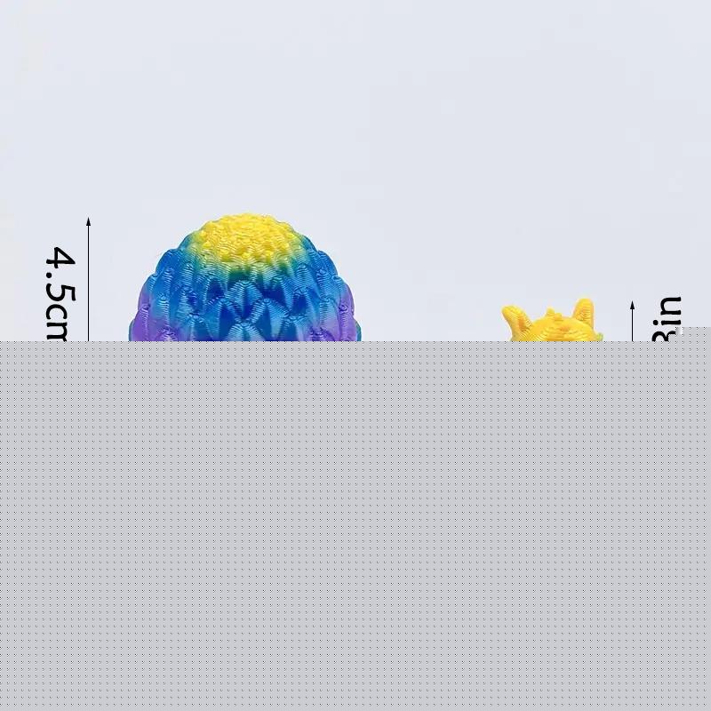 5pcs/10PCS/15PCS 3D-Printed Dragon Egg Set, Includes 10 Eggs & 10 Mini Dragons in Random Colors, Home Desktop Decor for Easter, Valentine's Day and New Year