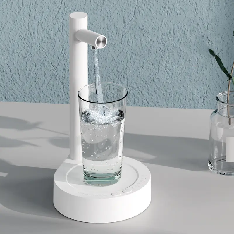 Electric Water Gallon Pump Automatic Water Bottle Pump Desktop Rechargeable Water Pump Dispenser With Stand
