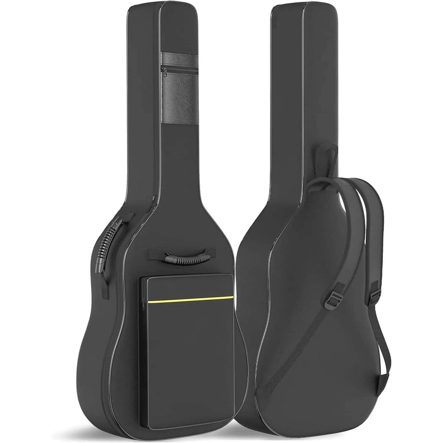 Acoustic Guitar Gig Bag - 0.35 Inch  Padding Fit 39-41 Inch, , Black with Hanger Loop