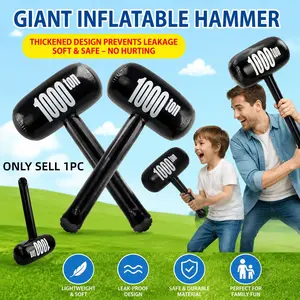 Thick Inflatable Hammer Large Ton Hammer Kids Toy, PVC Inflatable Toy for Parent-Child Interaction, Fun Punishment Game for Children