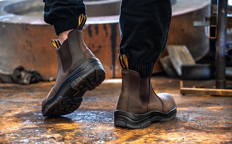 【Safety shoes】 Insulation 18KV Anti-Smash Anti-Piercing Anti-Scalding Comfortable Wear-Resistant Wholesale Anti-Smash Anti-Stab Insulation Electric Welding Labor Insurance Shoes Footwear Closed for Worker Boy Brown