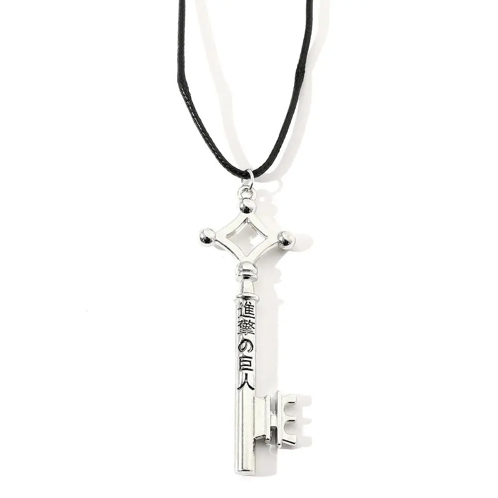 Attack On Titan Eren Bead Leather Chain Necklace, Shingeki No Kyojin Vintage Retro Pendant, Casual Male Jewelry Gift For Men Cosplay Fashion Costume Jewelry