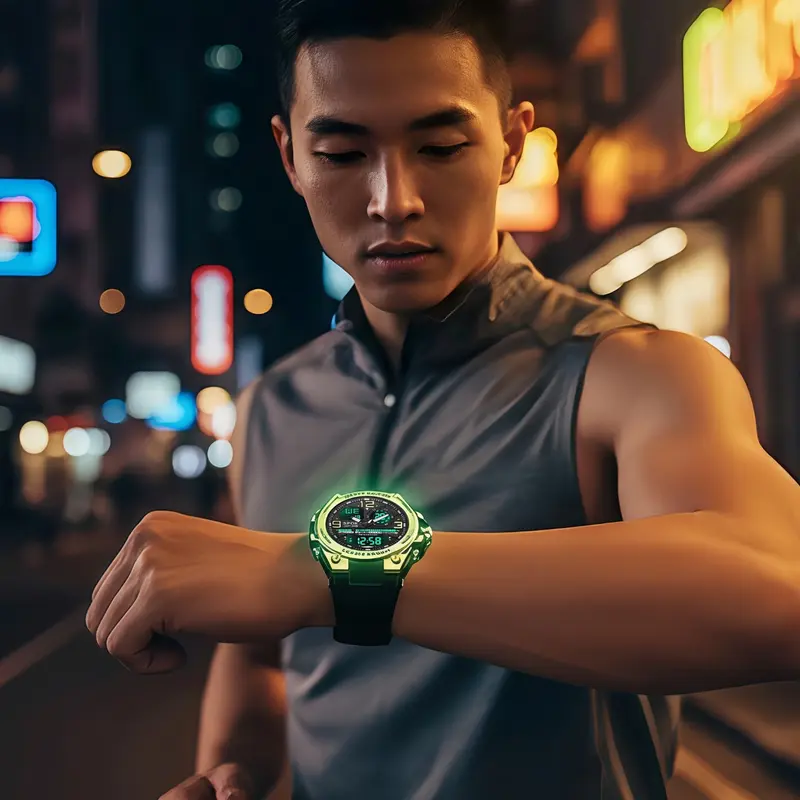 Latest Men Women Teen Fashion Casual Multifunctional Outdoor Sports LED Alarm Clock Waterproof Dual Display Fashion Digital Watch Trendy Multifunctional Watch