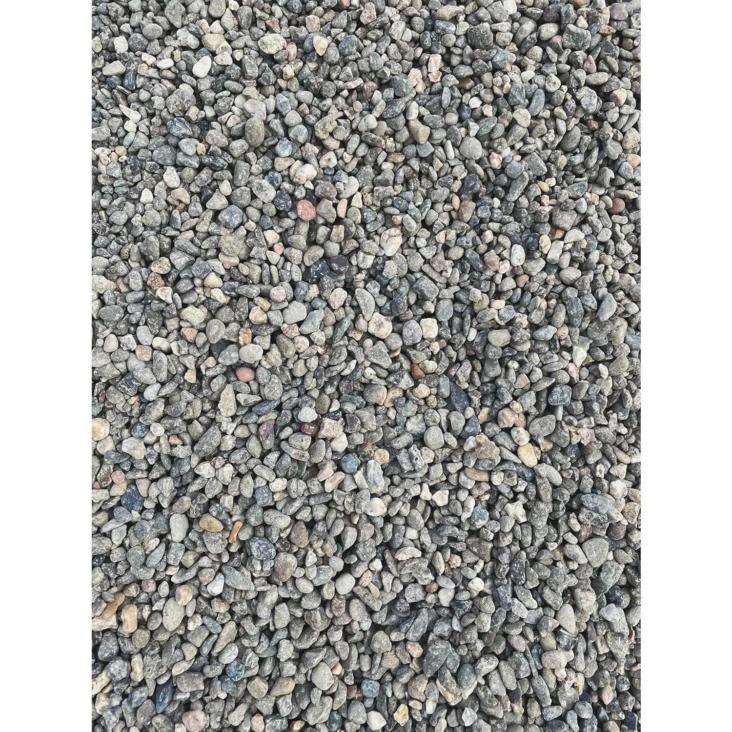 40 LBS Grey Pea Gravel - Landscape Rocks - Drainage Rock - Gardening - Average Size 3/8 inch - 1/4 inch Stone