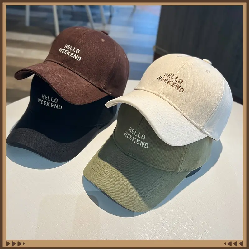 New Baseball Cap With Letters Soft Top Dad Hat Adjustable Sun Hat For Men Women Outdoor Sports Cotton Cap For Camping Travel School Daily Wear Fashion Accessory Birthday Gifts Black Green Brown