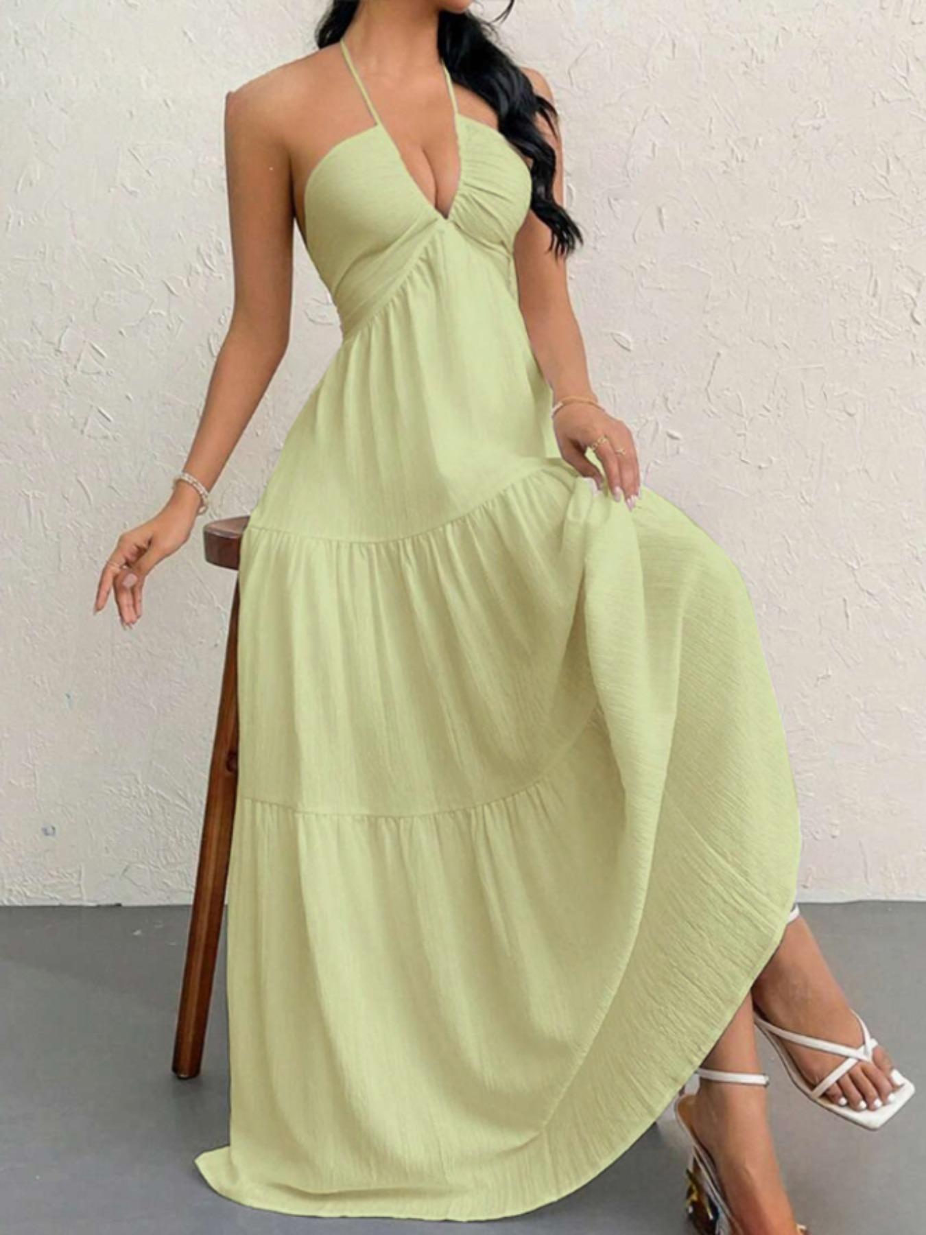 Women's Plain Dress, Summer Clothes Women, Casual Basic Loose Fit Sleeveless Dress for Beach Holiday Vacation, Ladies Summer Clothes, Women's Clothing, Womenswear, Dresses for Party, Minimalist A Line Dress Women's Plain Dress, Summer Clothes Women, Casual Basic Loose Fit Sleeveless Dress for Beach Holiday Vacation, Ladies Summer Clothes, Women's Clothing, Womenswear, Dresses for Party, Minimalist A Line Dress