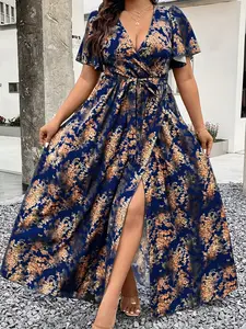 Women's Plus Size Summer Fashion Casual Elegant Dress, Stylish and Comfortable, Perfect for Daily Wear, Ideal for Warm Weather