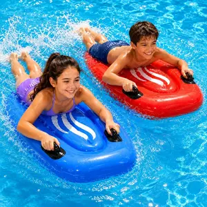Boogie Boards for Beach - Kids Inflatable Surfboard with Handles, Body Surf Floating Pool Float for Beach & Pool Floats