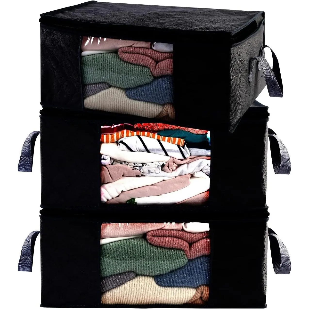 Bags G01B, Dark Black, 3 Count