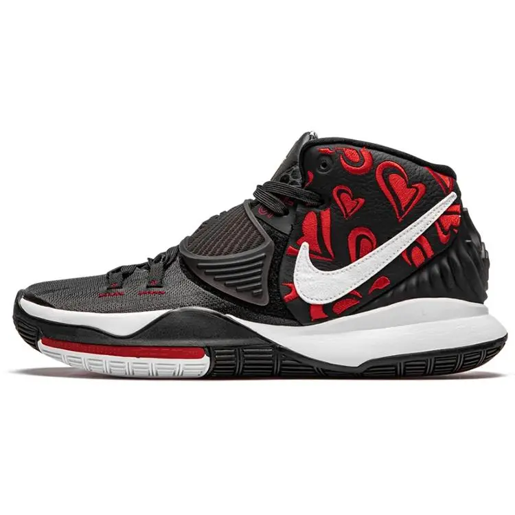 Sneaker Room x Nike Kyrie 6 Men’s Basketball Shoes – Heart Rose Design, Cushioned, Non-Slip, Durable, Mid-Top Verifiable, with credentials and supporting global authentication