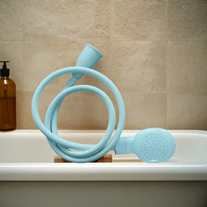 1 piece of pet shower: multifunctional sink faucet cleaner with retractable hose-hand-held shower head, suitable for shampooing and pet bathing, no odor, easy to install, dedicated to shower/dedicated to bathtub/not applicable to sink/not applicable