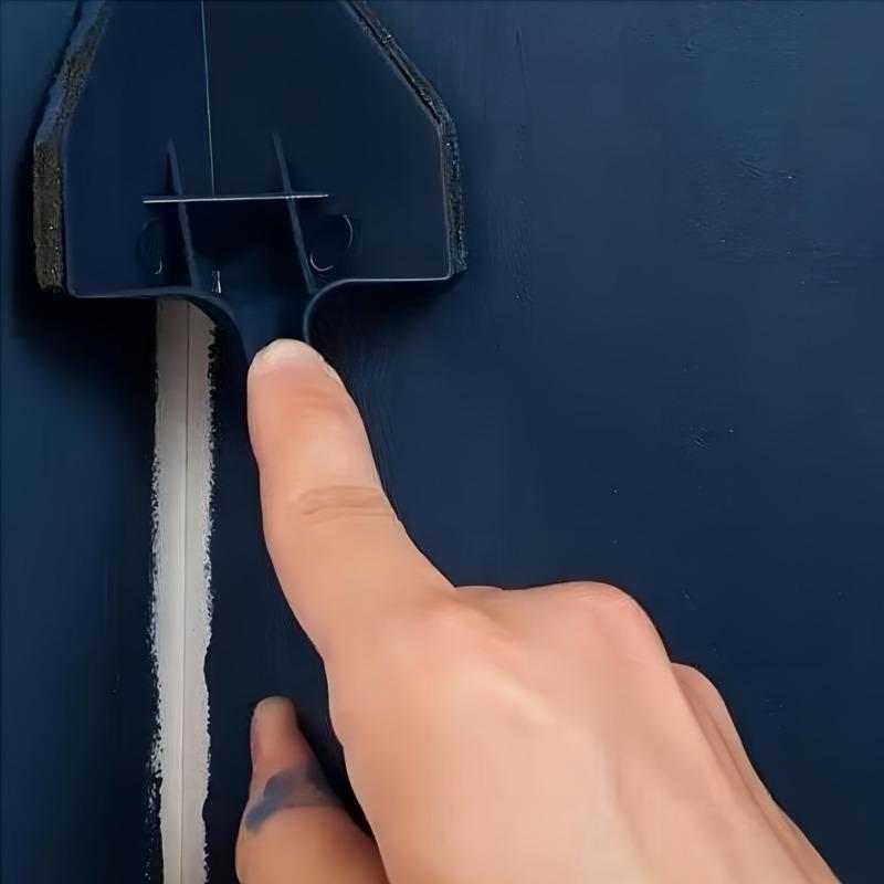 Triangle Paint Brush with Durable Plastic Handle, 1 Count Multi-functional Corner & Crack Painter for Easy Application, Kitchen Cleaning Tool