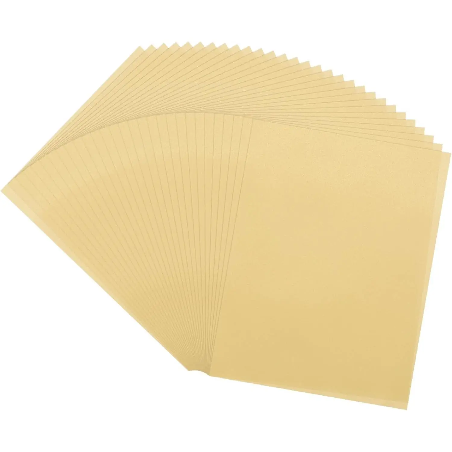 60 Sheet Colored Vellum Paper 8.5" x 11", 100gsm Translucent Printable Vellum Sheets for Printing Wedding Invitations Inkjet Laser Printer, Gold