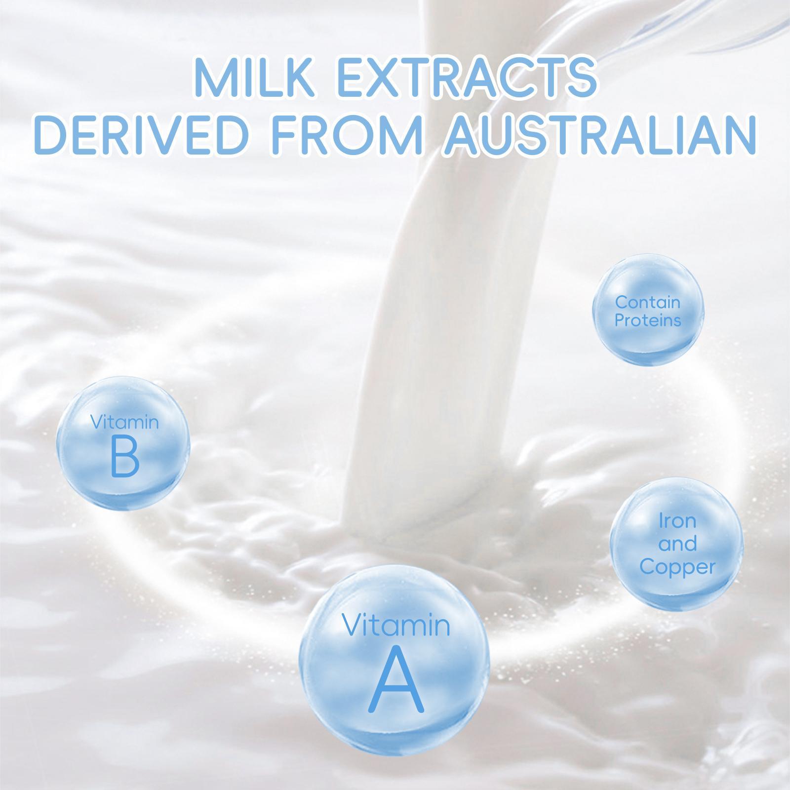 Moisturizing Hydrating Milk Skincare Kit, 1 Set Including 80g Gentle Cleansing Cleanser, 20g Eye Cream, 55g Hydrating Moisturizing Cream, 50g UV Sunscreen, 1 Sponge, 1 Duck Decor Hair Clip, 1 Bag Moisturizer Hydrate