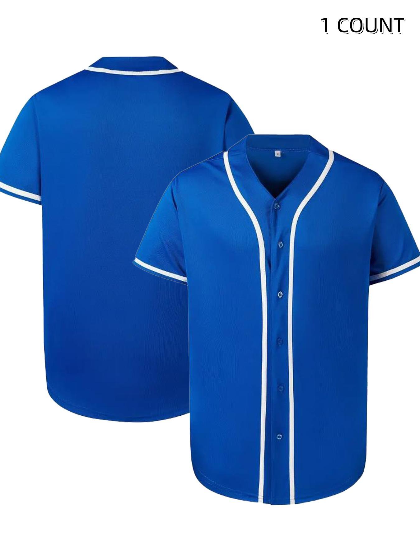 Baseball Jersey for Men and Women, Baseball Shirts for Button up Shirt,Hipster Hip Hop Sports Uniforms, Sports Top
