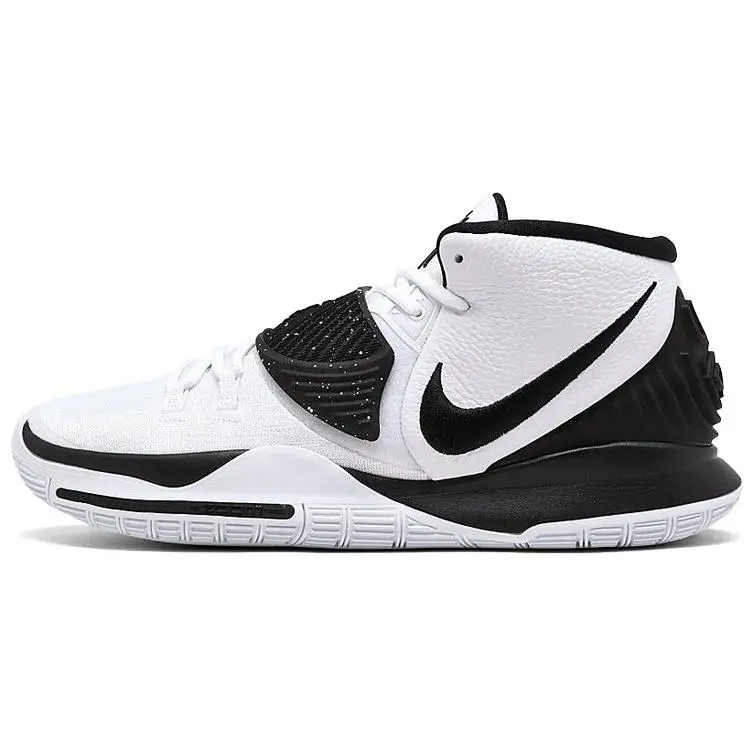 Nike Kyrie 6 Team Basketball Shoes – Mid-Top, Unisex, Black and White Verifiable, with credentials and supporting global authentication