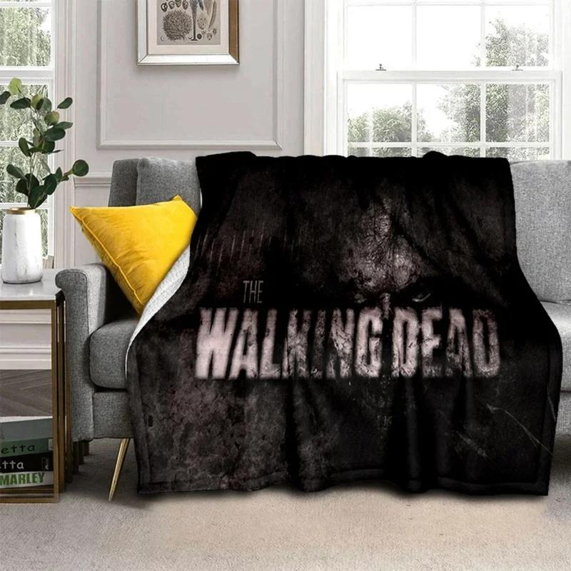 3D Horror TV The Walking Dead TWD Blanket,Soft Throw Blanket for Home Bedroom Bed Sofa Picnic Travel Office Cover Blanket