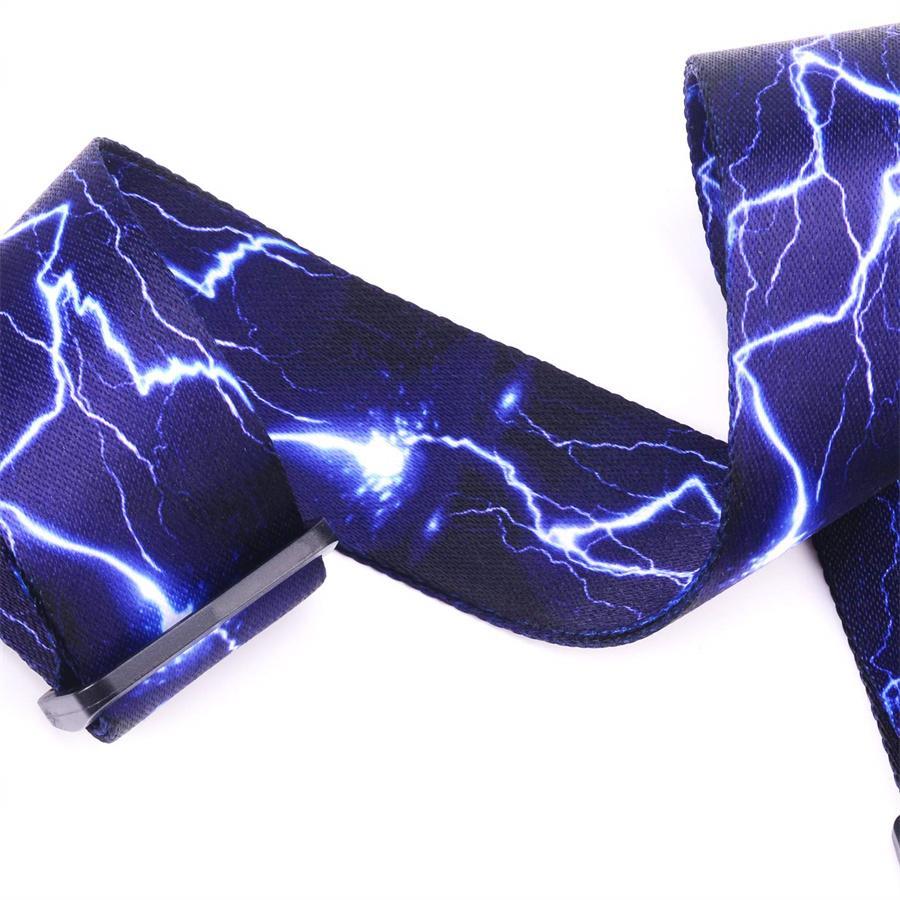 Guitar Backpack, 10pcs Lightning Pattern Adjustable Guitar Strap, Guitar Belt Sling, Electric & Acoustic Guitar Accessories, Music Accessories for Guitar Player
