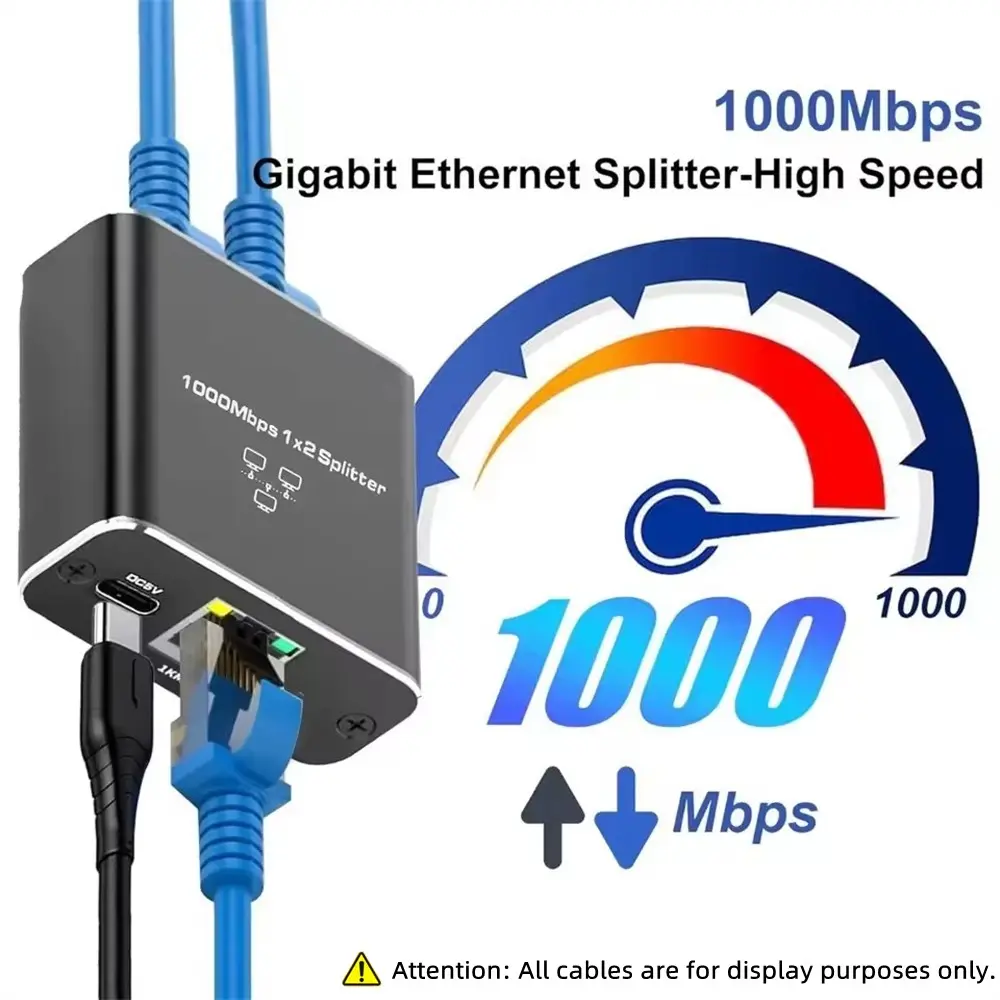 Gigabit Ethernet Switch Rj45 Splitter LAN Gigabit Extension Adapter 1000Mbps Network Connector for Router PC Laptop TV Box