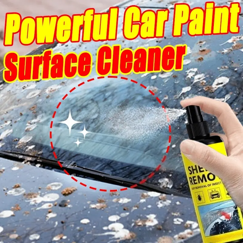 50ml magic car paint cleaner-quickly removes resin and bird droppings, suitable for all models, powerful surface cleaner, easy-to-use spray car detail cleaner and refresher.