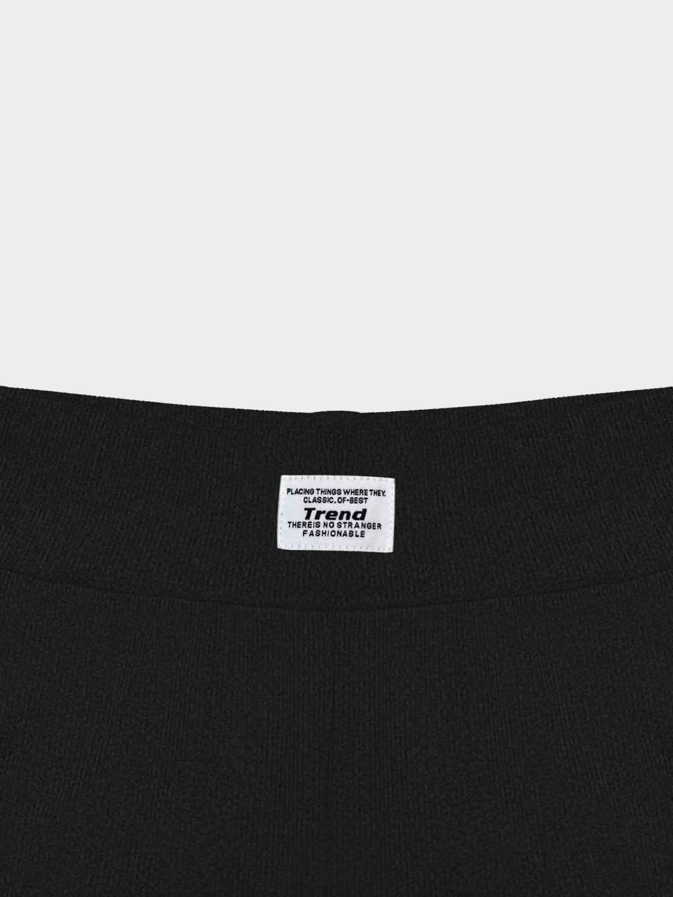 Women's Solid Short Sleeve Round neck Tee & Letter Patched Skinny Shorts Set, Casual Two-piece Set for Daily Wear, Ladies Clothes for All Seasons