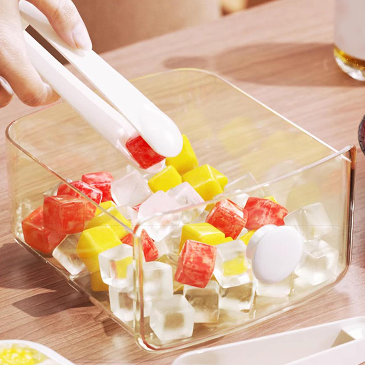 Ice Cube Maker, 48-grid Double Layer Ice Cube Mold with Large Capacity Storage, Household Ice Making Tool for Home Kitchen