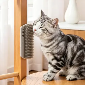 Large Pet Cat Scratch and Lick Comb, Wall Corner Cat Toy for Boredom Relief, Hair Removal and Scratching Tool, Daily Home Stress Relief Device