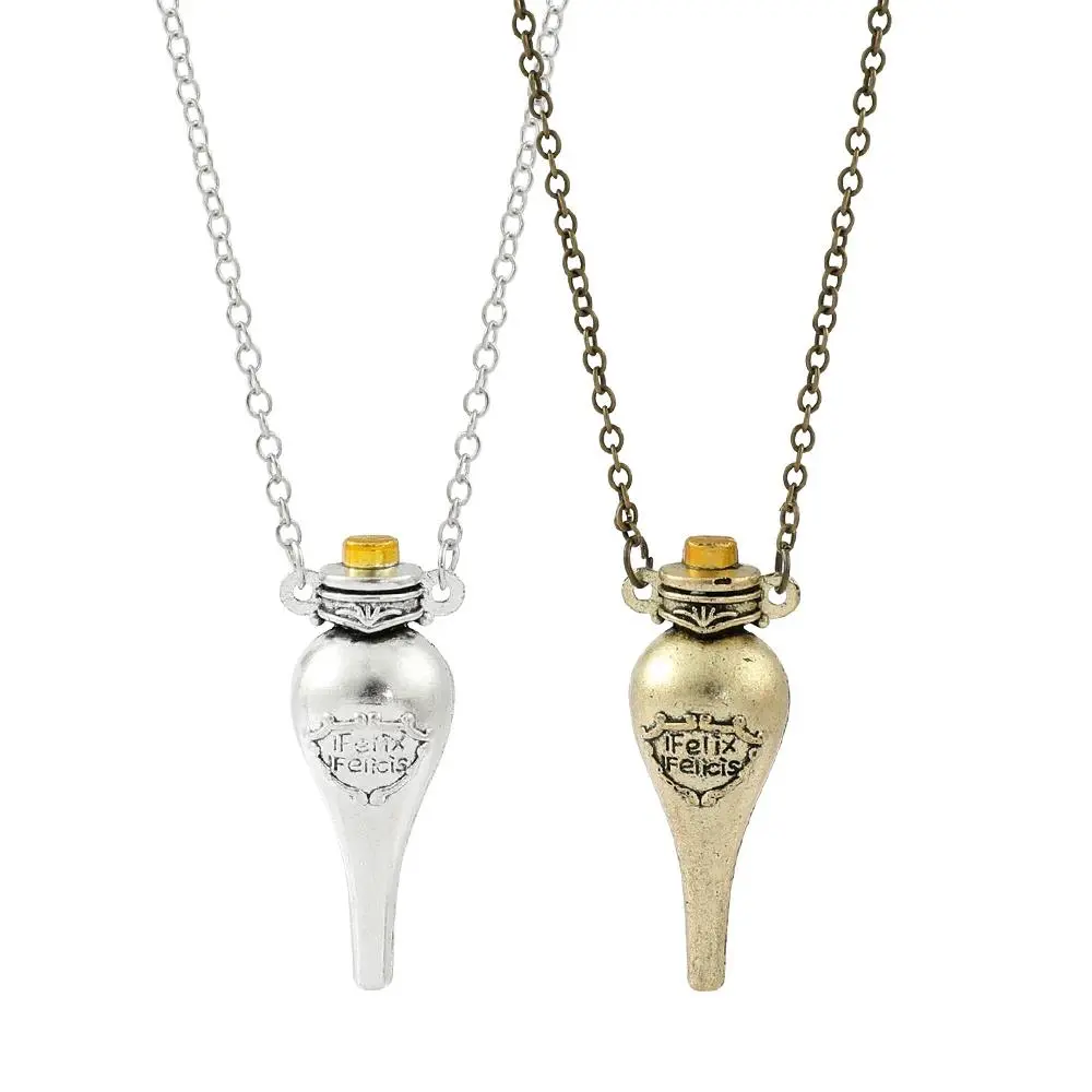 Retro Magic Medicine Bottle Pendant Necklace Creative Men Women Cosplay Jewelry