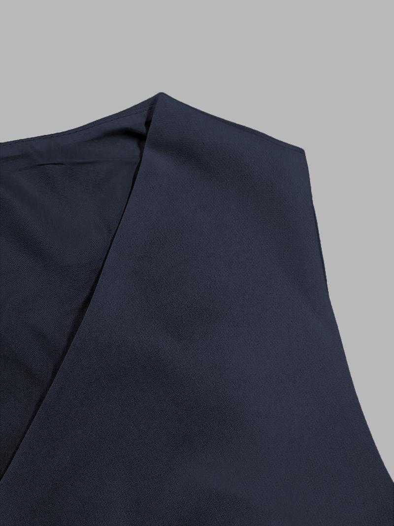 Women's Solid Button Jumpsuit, Elegant Fashion Casual V Neck Sleeveless Jumpsuit for Daily Outdoor Wear, Women Jumpsuits for Summer