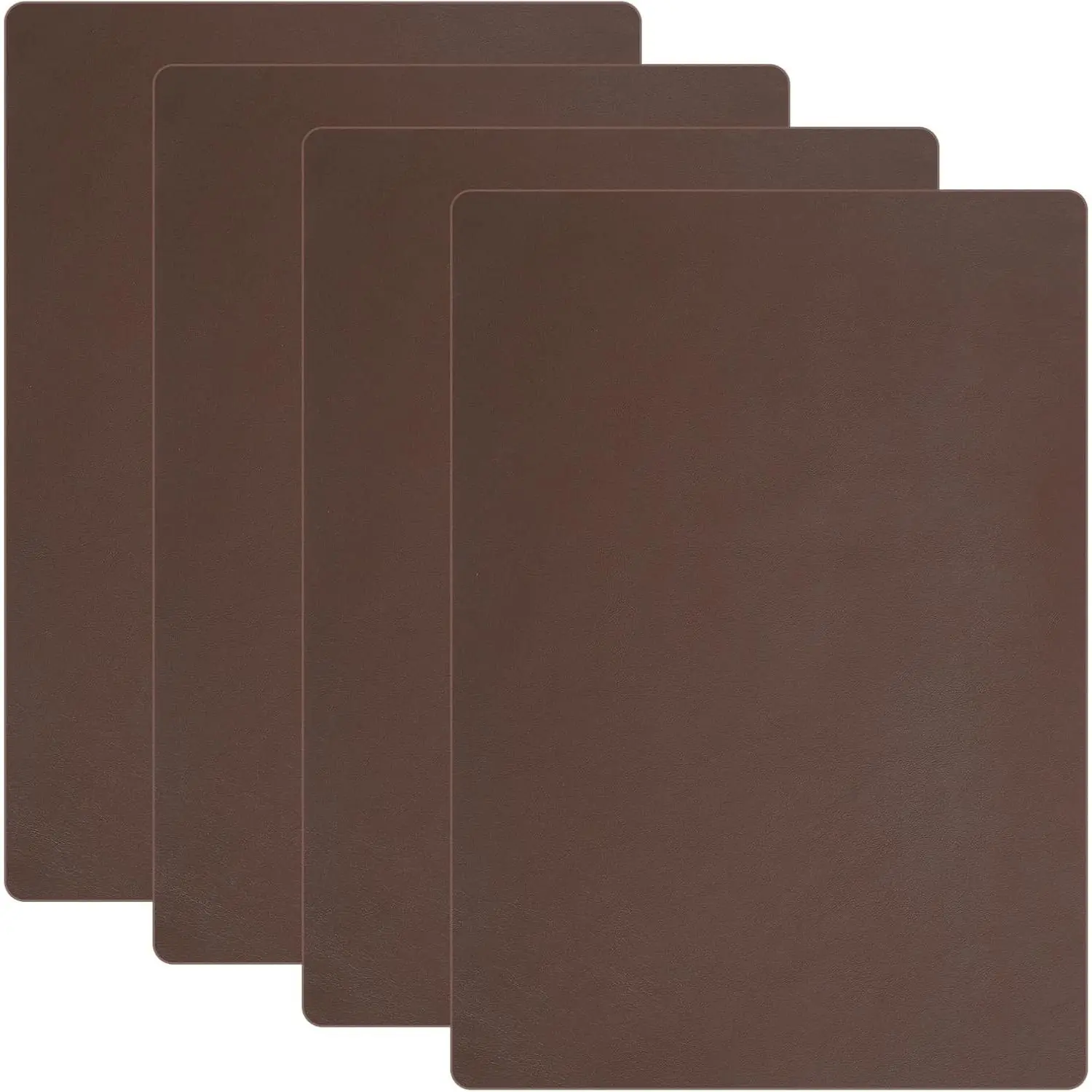 4 count Self-Adhesive Leather Repair Patches 8 x 11 Inch Brown | Pu Leather, Cut-To-Fit, No Sewing Or Ironing, For Sofas,  Seats, Chairs, , Holes And Upholstery Repairs